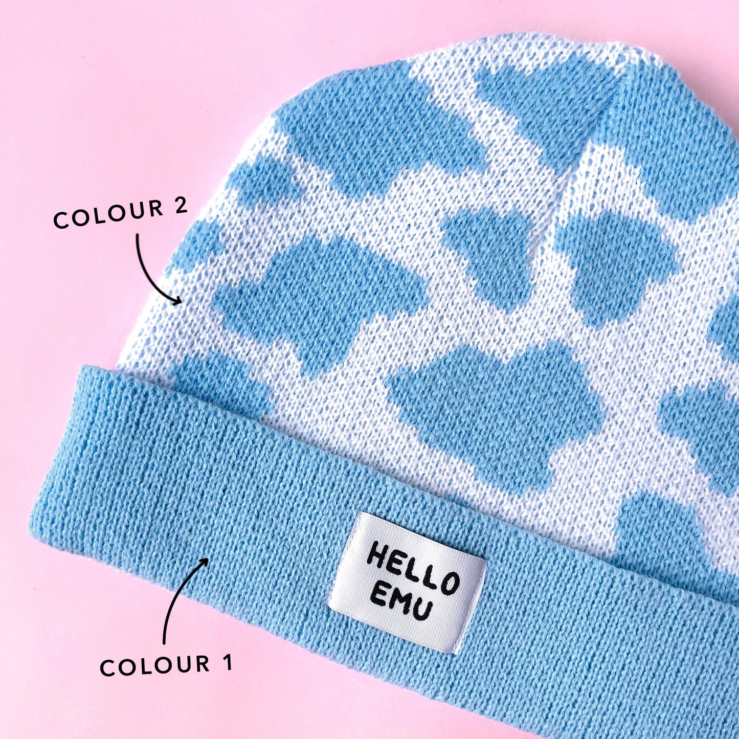 Cow Print Beanie