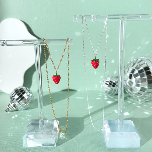 Itty Bitty Strawberry Necklace