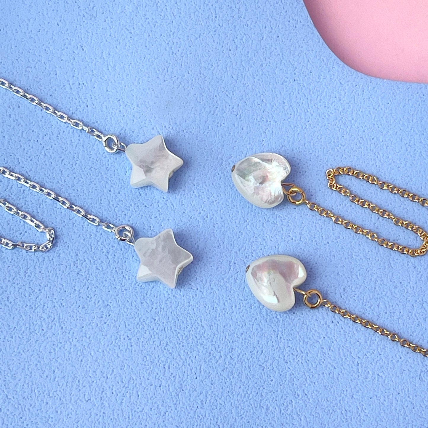 Mother of Pearl Threader Earrings