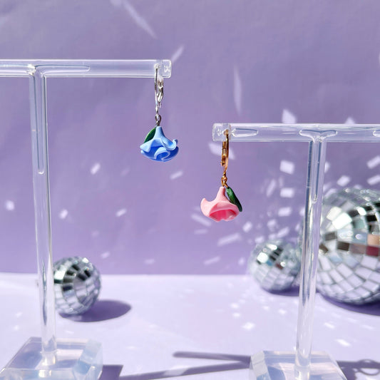 Kiss From a Rose Hoop Earrings