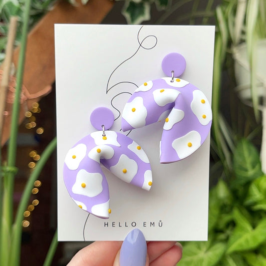 Crack Me Up Fortune Cookie Earrings