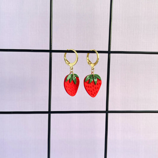 Sweet Strawberry Earrings