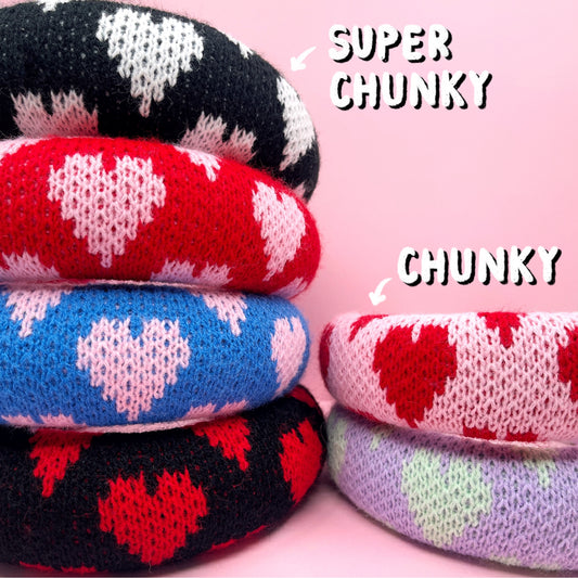Heart Print Hairband