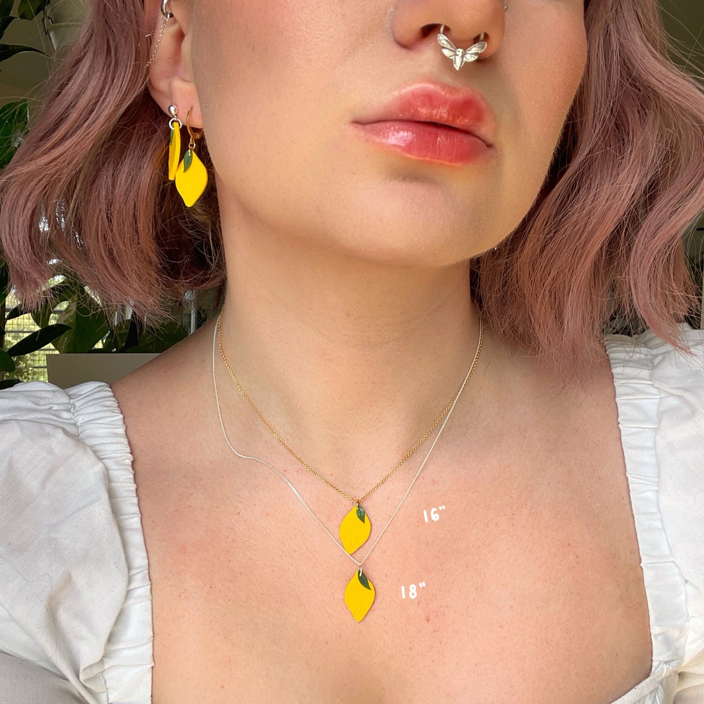 Sherbet Lemon Necklace