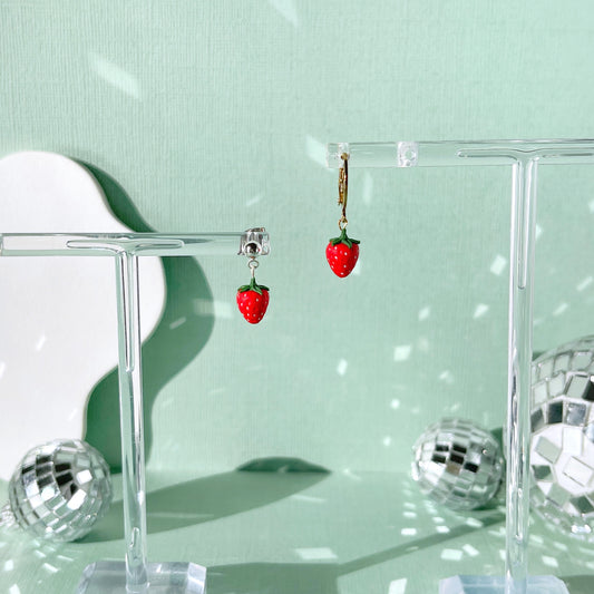 Itty Bitty Strawberry Earrings