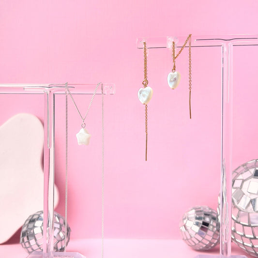 Mother of Pearl Threader Earrings