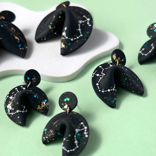 Star Gazer Fortune Cookie Earrings