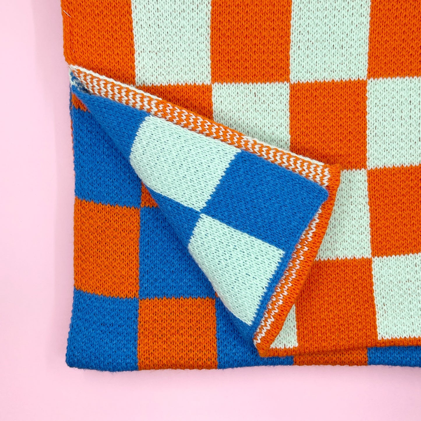 Three Tone Check Scarf