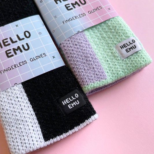Half and Half Fingerless Gloves