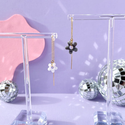 Flower Power Threader Earrings