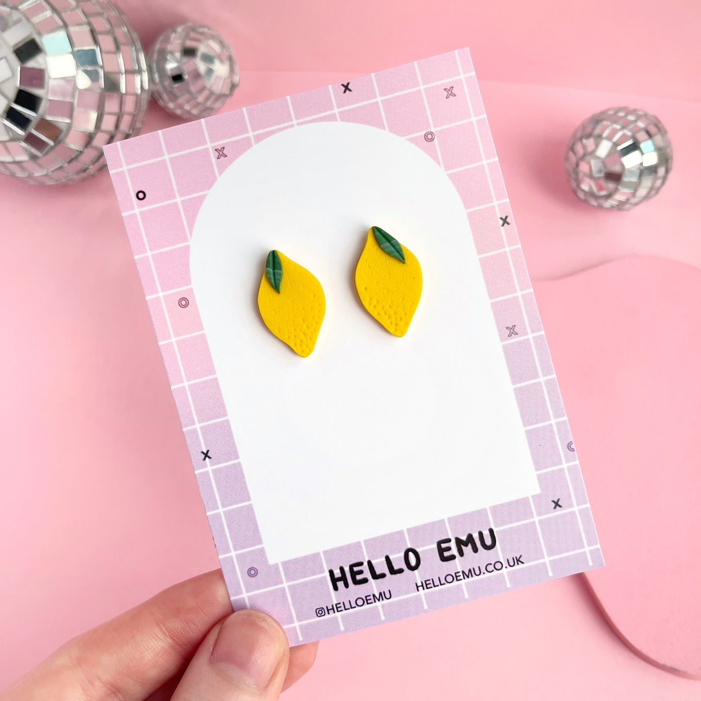 Sherbet Lemon Studs