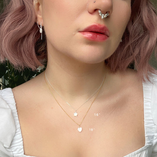 Mother Of Pearl Charm Necklace