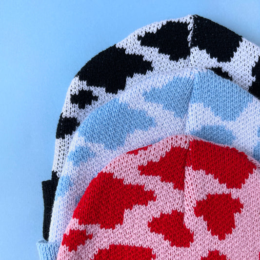 Cow Print Beanie