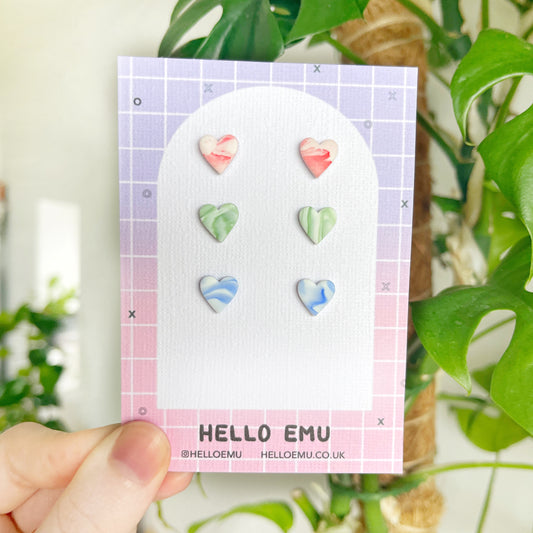 Heart Studs