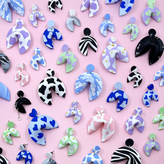 Fancy Pants Fortune Cookie Earrings
