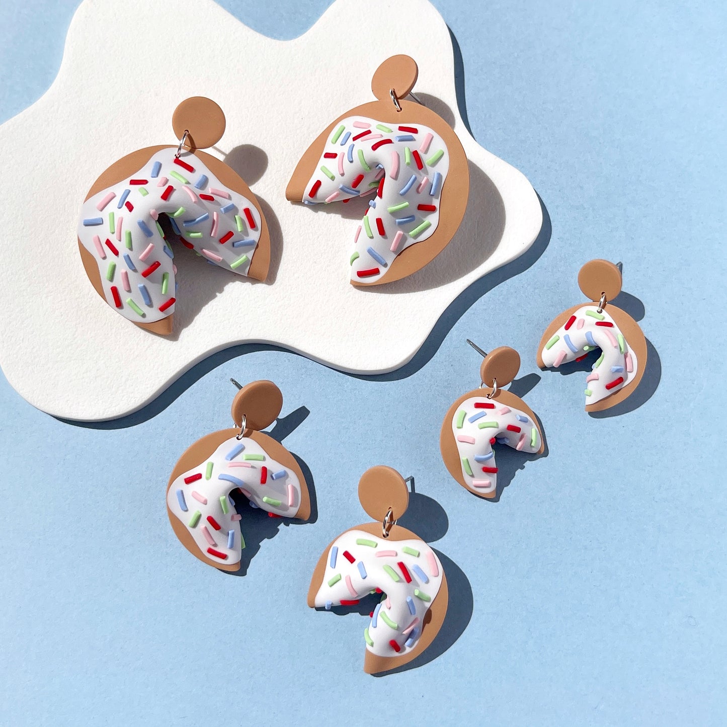 Cake Shifter Fortune Cookie Earrings
