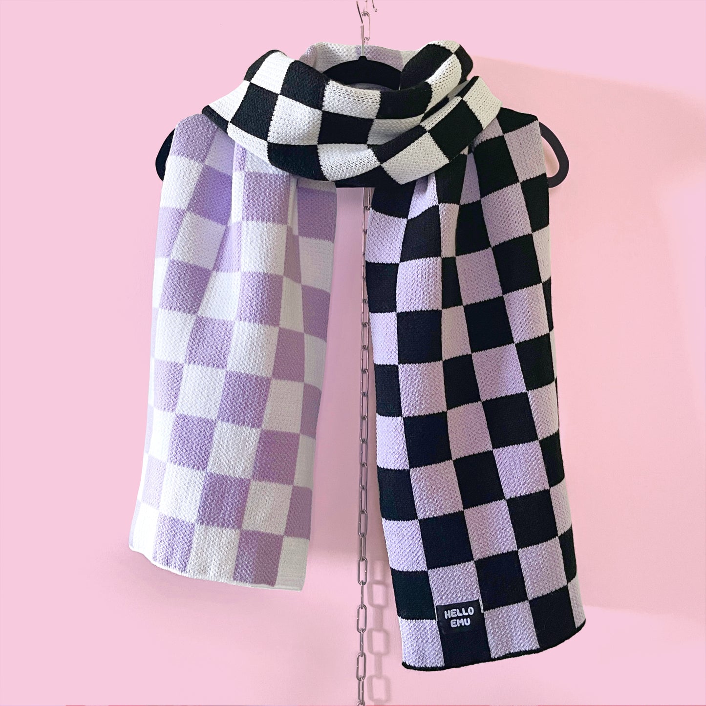 Three Tone Check Scarf