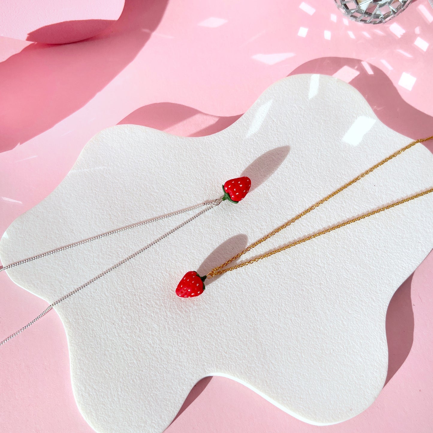 Itty Bitty Strawberry Necklace