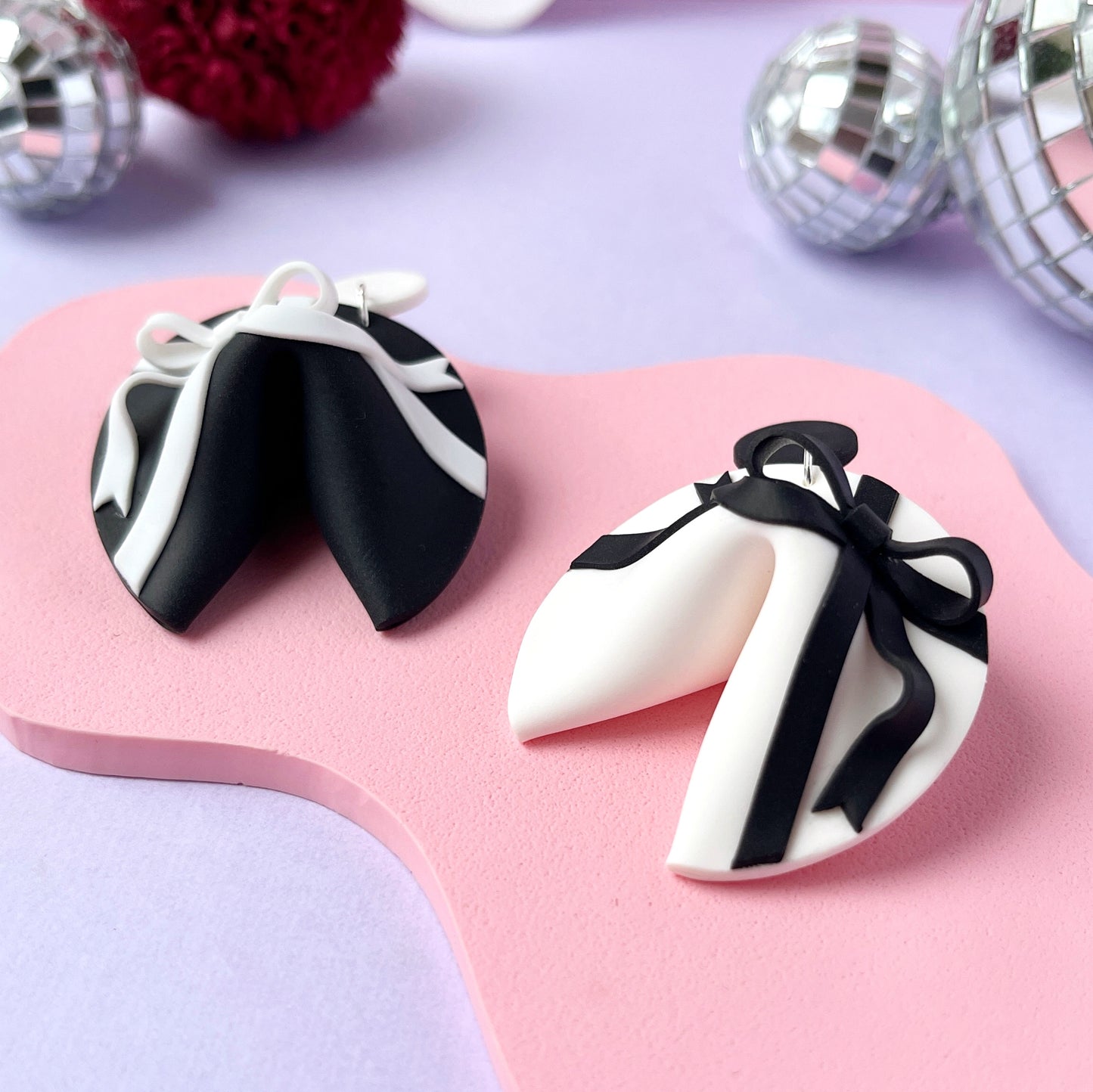 Wrap It Up Fortune Cookie Earrings