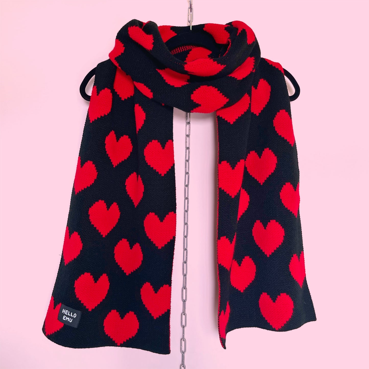 Heart Print Scarf