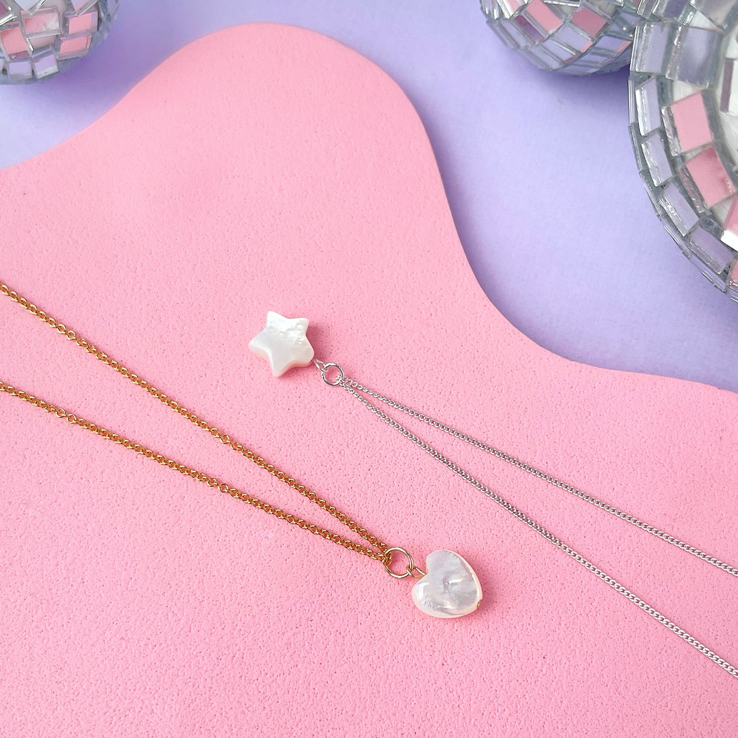 Mother Of Pearl Charm Necklace