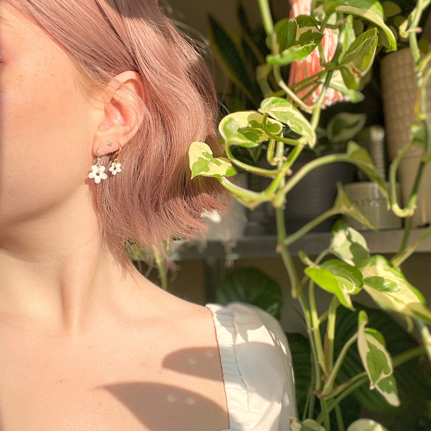 Flower Power Hoops
