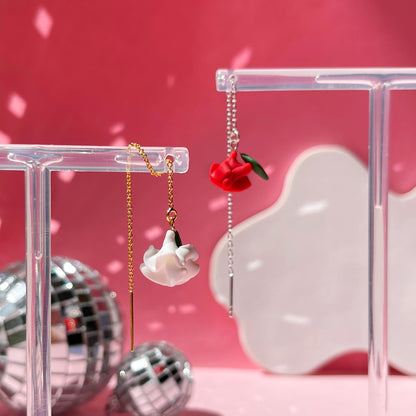 Kiss From a Rose Threader Earrings