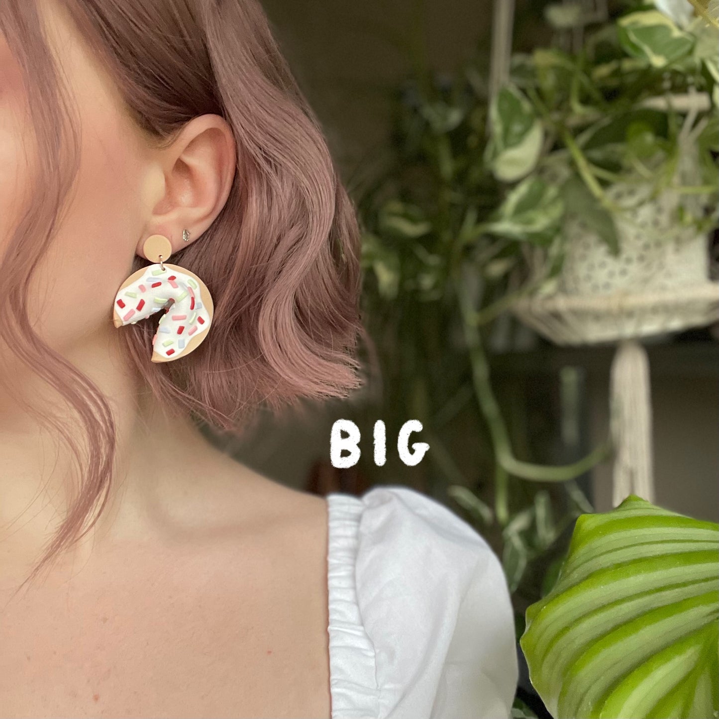 Cake Shifter Fortune Cookie Earrings