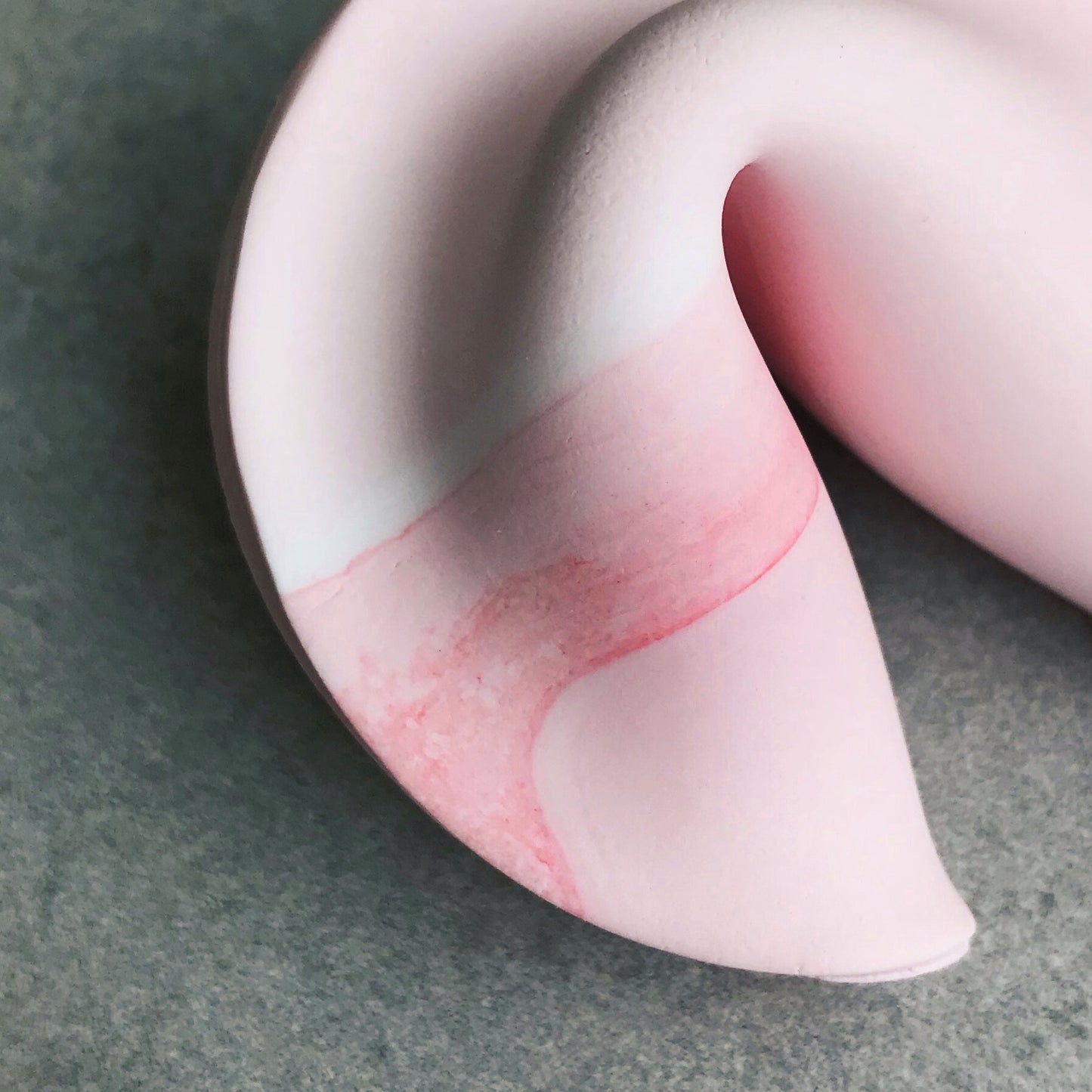 Marble Fluff Fortune Cookie Sculpture
