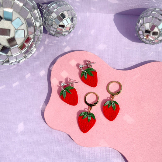 Sweet Strawberry Earrings