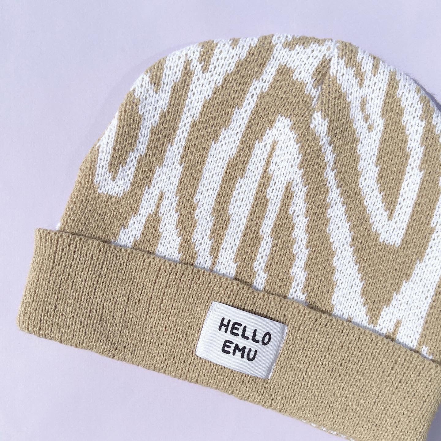 Zebra Print Beanie
