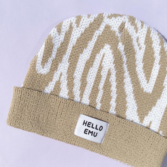 Zebra Print Beanie