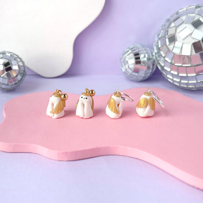 Mini Ghostie Threader Earrings