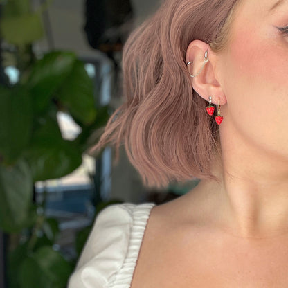 Itty Bitty Strawberry Earrings