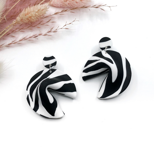 Fancy Pants Fortune Cookie Earrings