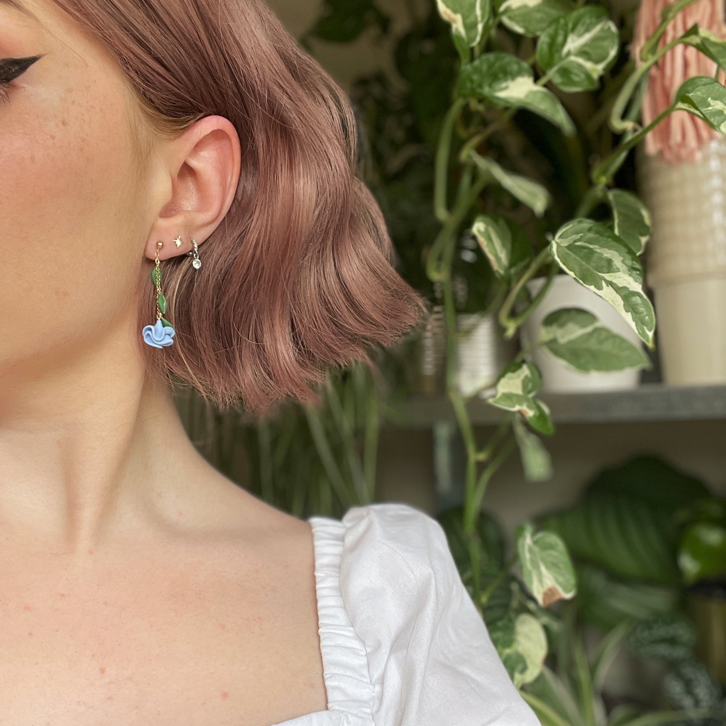 Kiss From a Rose Drop Earrings
