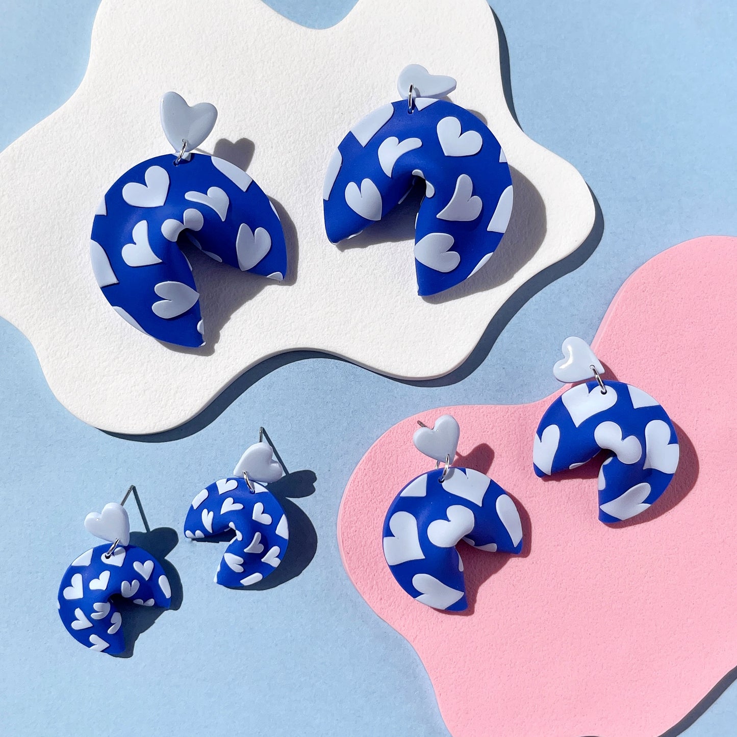 Heart Baker Fortune Cookie Earrings