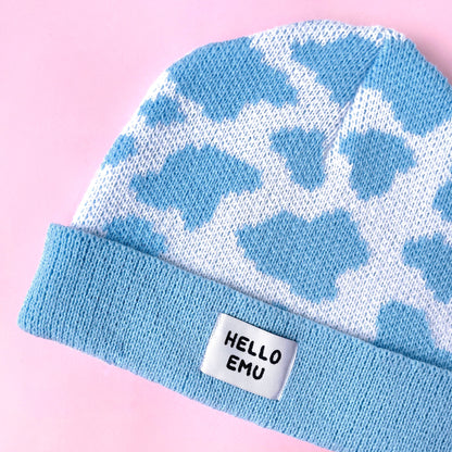 Cow Print Beanie