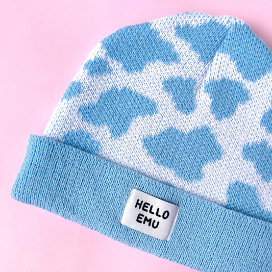 Cow Print Beanie