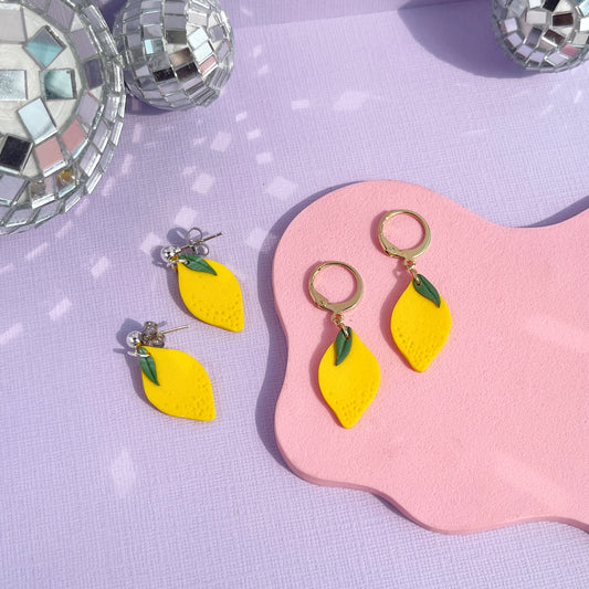 Sherbet Lemon Earrings
