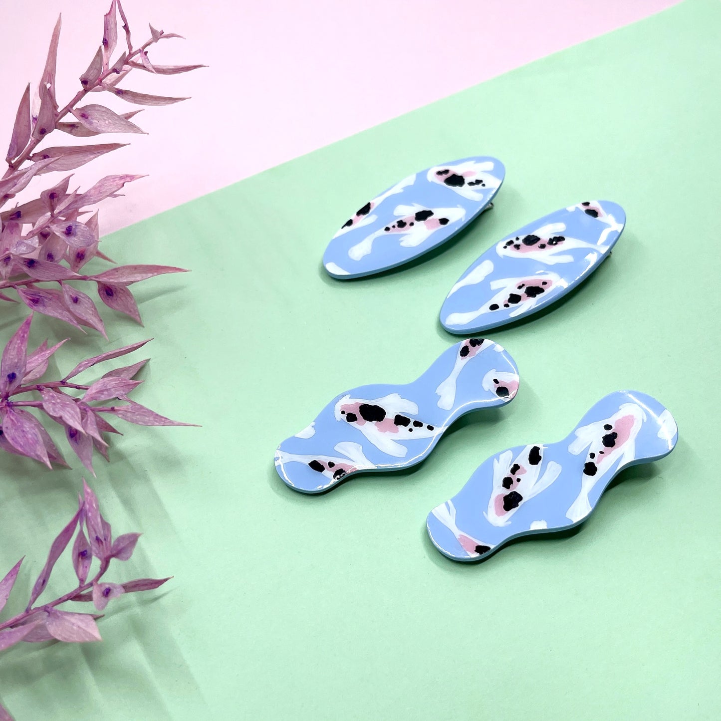 Feeling Koi Hair Clips