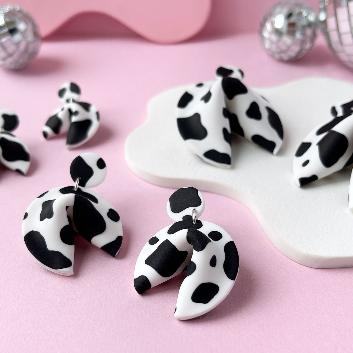 Deja Moo Fortune Cookie Earrings