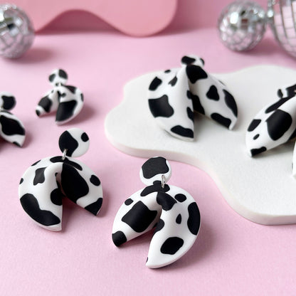 Deja Moo Fortune Cookie Earrings