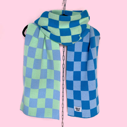 Three Tone Check Scarf
