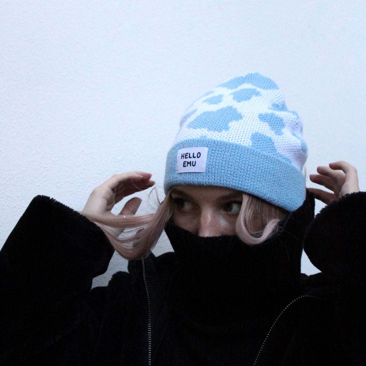 Cow Print Beanie