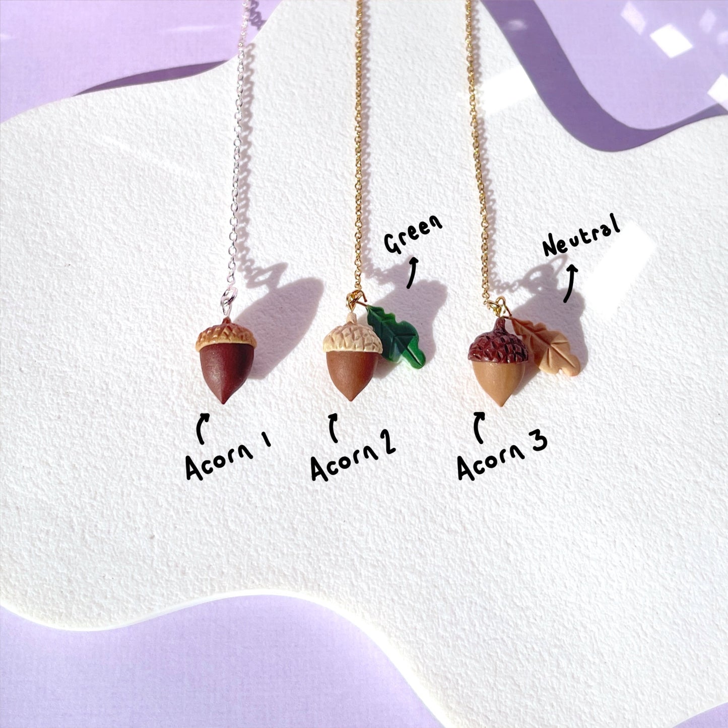 Little Acorn Threader Earrings