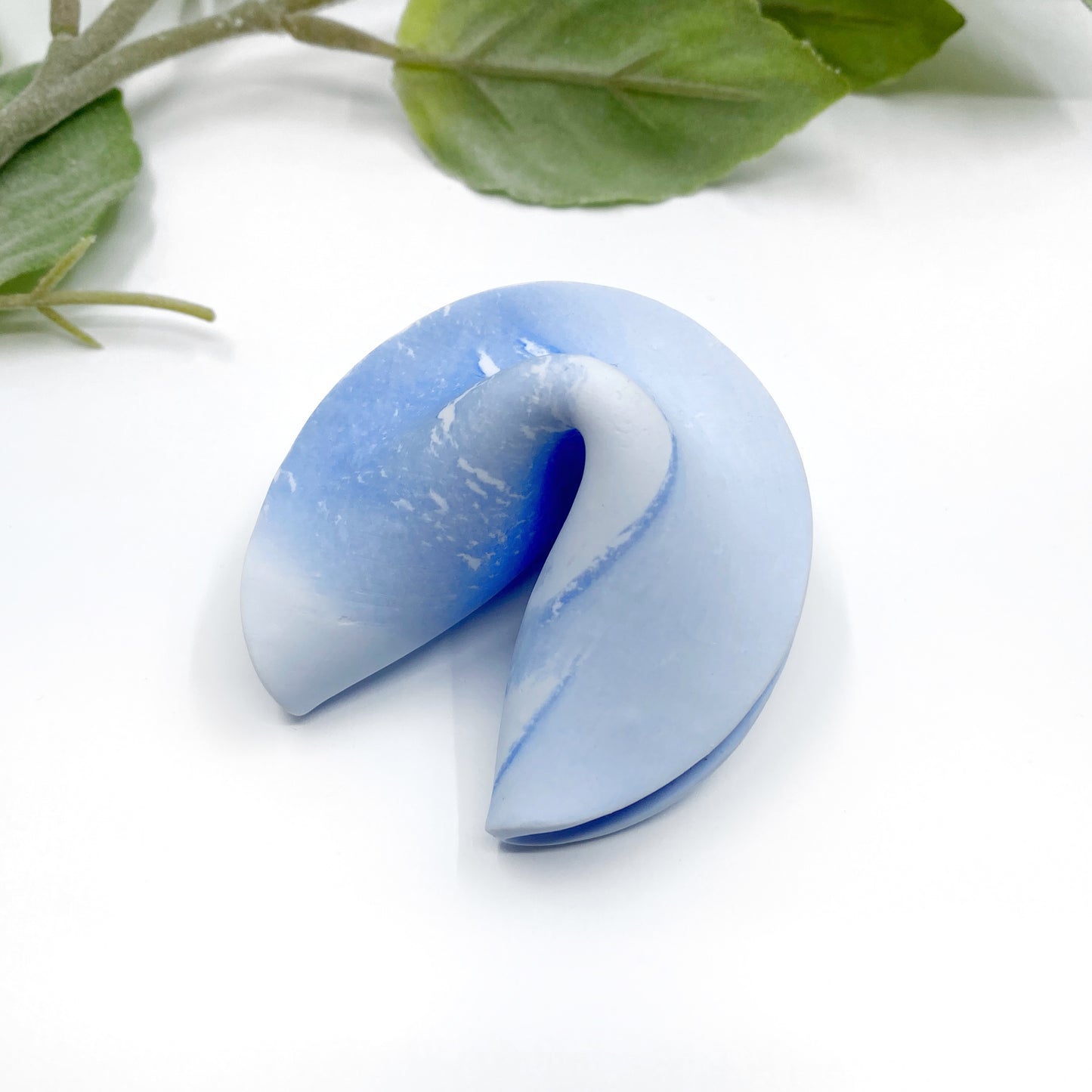 Marble Fluff Fortune Cookie Sculpture