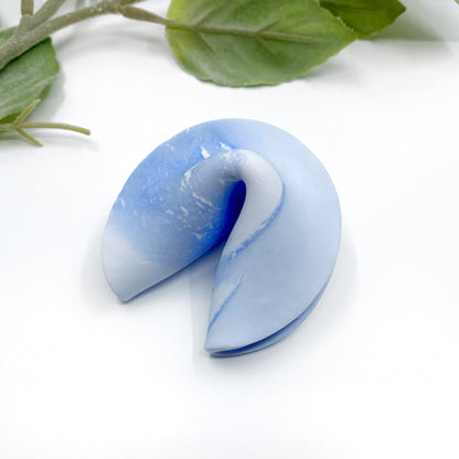 Marble Fluff Fortune Cookie Sculpture