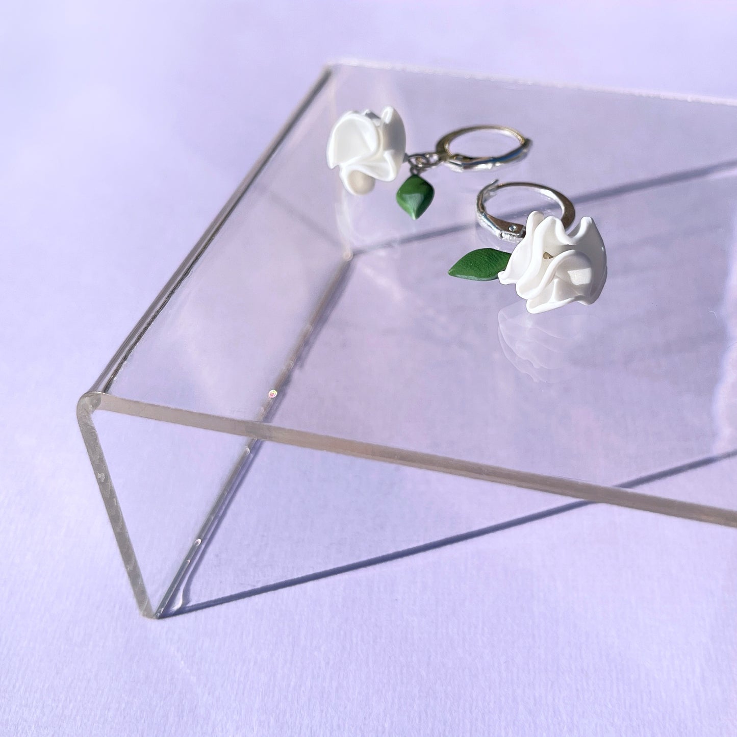 Kiss From a Rose Hoop Earrings
