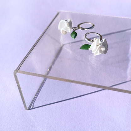 Kiss From a Rose Hoop Earrings